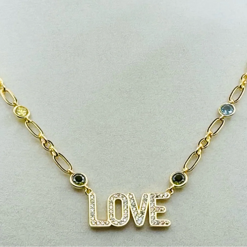 KATE SPADE 🌈 Rainbow In The Name Of Love Pendant Necklace NWT